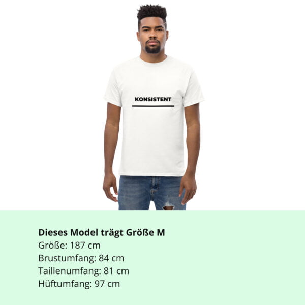 Konsistent Inkonsistent | Vorder- und Rückseitendruck | Klassisches Herren-T-Shirt – Bild 6