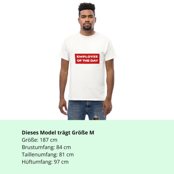 Employee of the day | Vorderseitendruck | Klassisches Herren-T-Shirt – Bild 6
