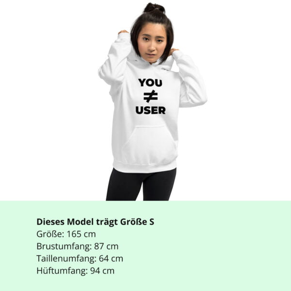 You are not the user | Vorderseitendruck | Unisex-Hoodie – Bild 6