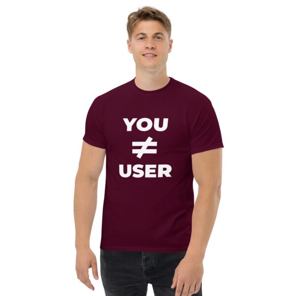You are not the user | Vorderseitendruck | Klassisches Herren-T-Shirt – Bild 14