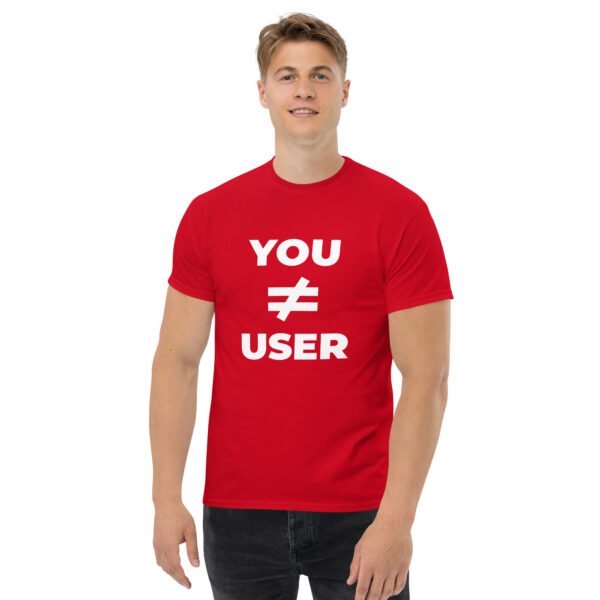 You are not the user | Vorderseitendruck | Klassisches Herren-T-Shirt – Bild 19