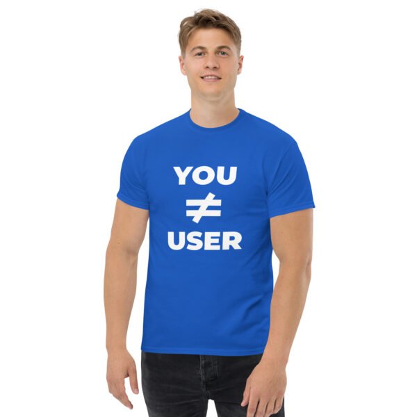 You are not the user | Vorderseitendruck | Klassisches Herren-T-Shirt – Bild 20