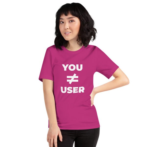 You are not the user | Voderseitendruck | Lockeres Damen-T-Shirt – Bild 10