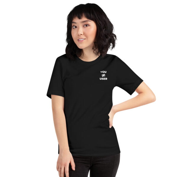 You are not the user | Brustseitendruck | Lockeres Damen-T-Shirt – Bild 7