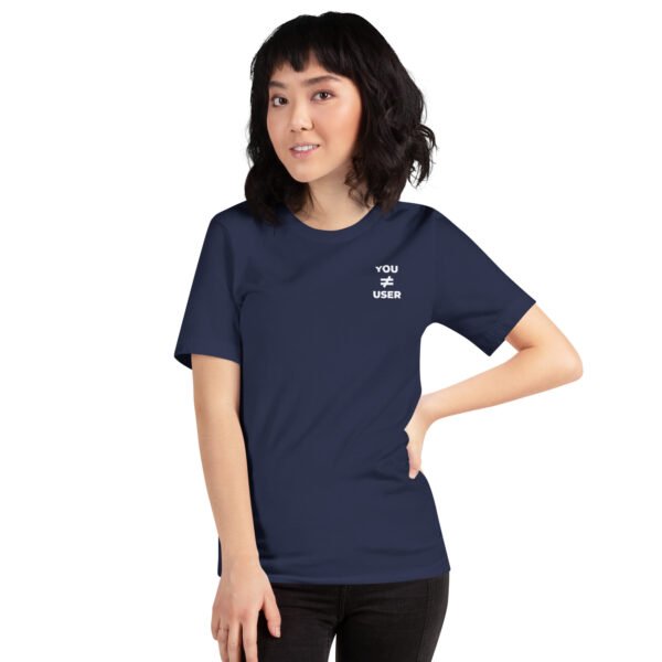You are not the user | Brustseitendruck | Lockeres Damen-T-Shirt – Bild 23