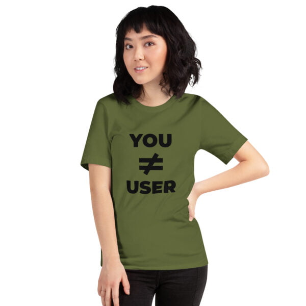 You are not the user | Voderseitendruck | Lockeres Damen-T-Shirt – Bild 17